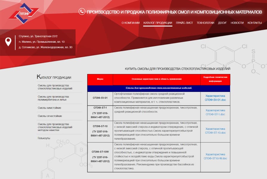 Изображение страницы с продукцией ДО